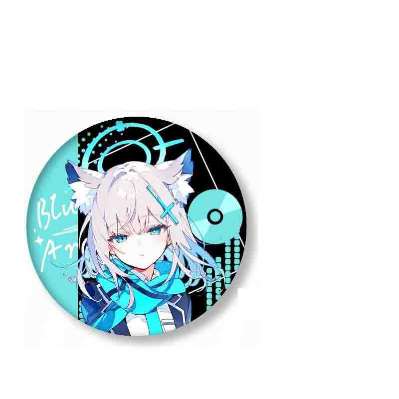 Amazon.co.jp: ブルーアーカイブ 缶バッジ ブローチ バッジ 6個